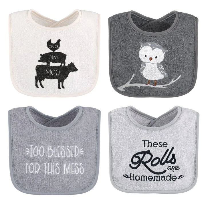 Cotton Feeding Baby Bib, 8Pk Unisex