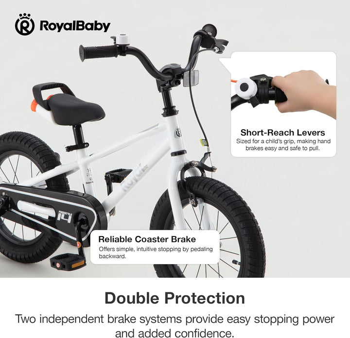 Kids Bike Freestyle Classic 12 14 16 18 Inch Children Bicycle for Ages 3-10 Years Toddler to Big Kids