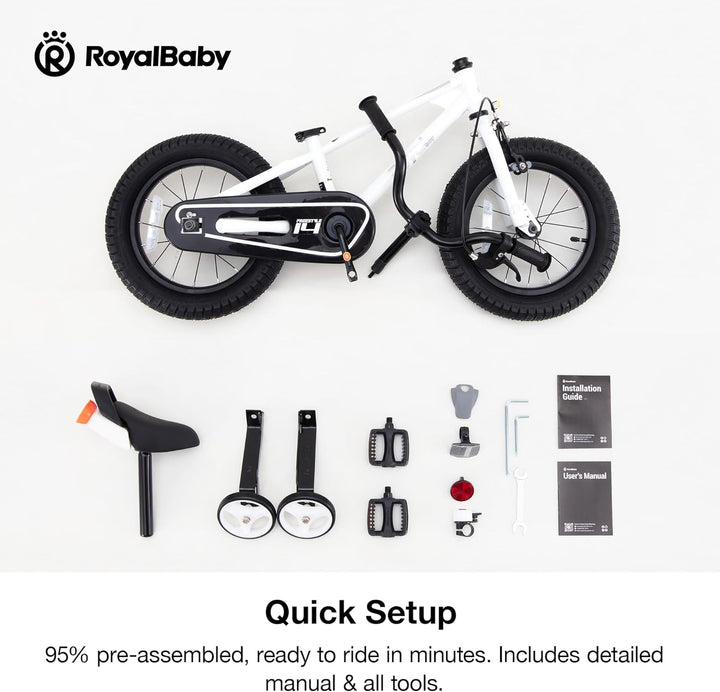 Kids Bike Freestyle Classic 12 14 16 18 Inch Children Bicycle for Ages 3-10 Years Toddler to Big Kids