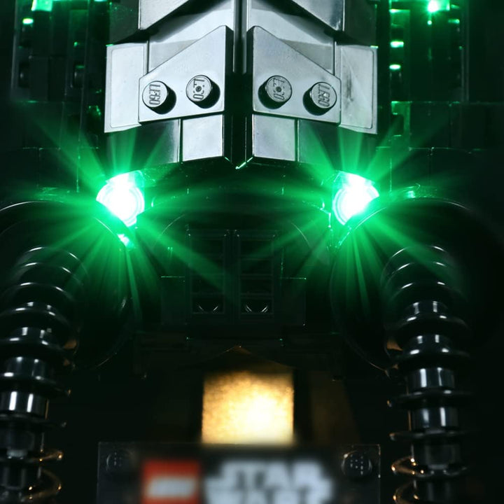 Voice Control Lighting Kit for Lego Tie Fighter Pilot 75274 Light Kit for Lego Tie Fighter Helmet Light Set Compatible with Lego 75274 (NOT Included the Lego Sets)
