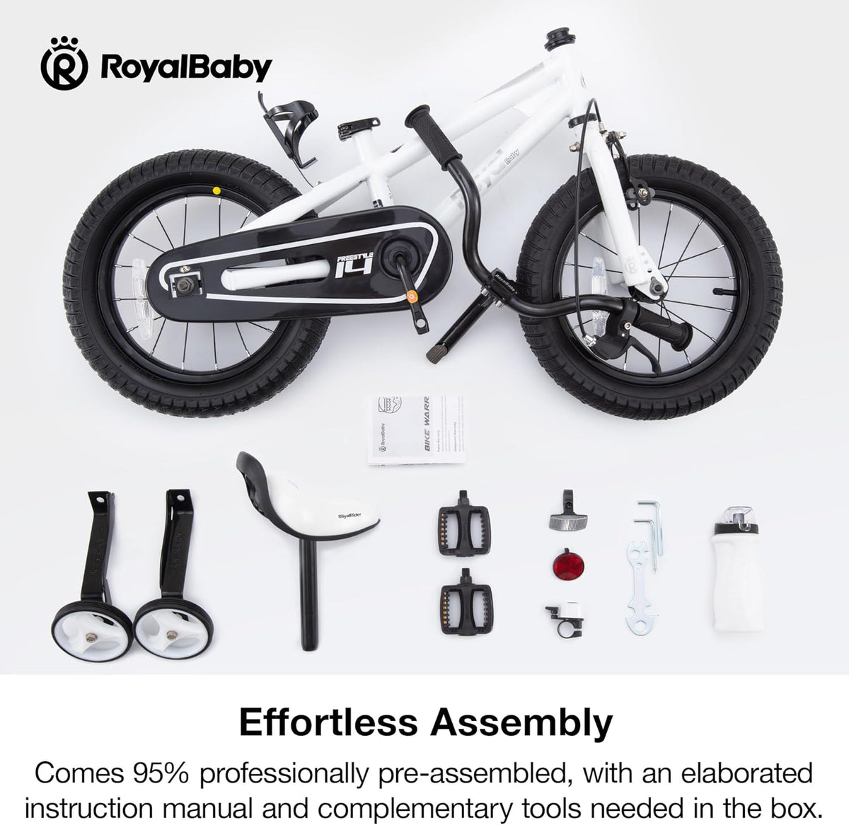 Kids Bike Freestyle Classic 12 14 16 18 Inch Children Bicycle for Ages 3-10 Years Toddler to Big Kids